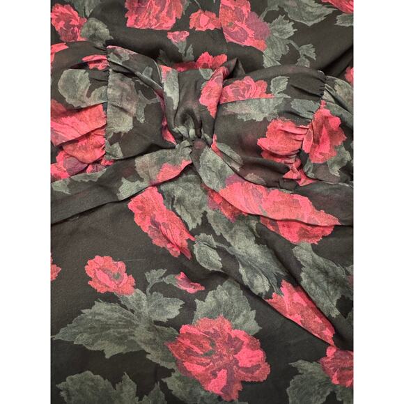 For Love & Lemons Teagan Strapless Floral Maxi Dress XS Holiday Winter Wedding - Picture 8 of 8